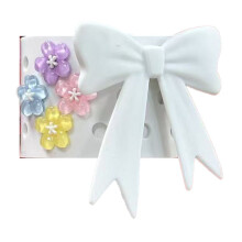 Voor 40oz Reisbeker Bow Cup Cover Siliconen Beker Beschermhoes Decoratieve Bekerhoes Wit