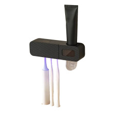 Tandenborstelhouder, Wandmontage, Automatische Tandpastaknijper, Opbergrek, Badkameraccessoires, Tandpastadispenser A
