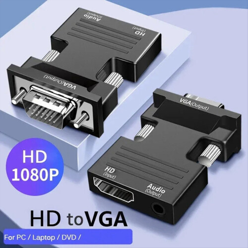 -Compatible to VGA Converter with 3.5mm Audio Cabl 2