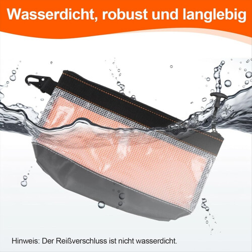 Pack of 2 Small Tool Zipper Pouch, Bag for Electri 2