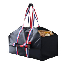 Firewood Log Holder Waterproof Carry Bag With Axe Lanyard And Handles 600D Oxford Fabric Tote For BBQ Camping Stove