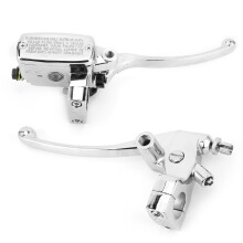 Premium Hydraulic Clutch Brake Lever for 25mm Handlebars - Silver