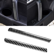 2Pcs Car Interior Door Armrest Cover Fit Mazda MX-5 NC 2009-2015 Carbon Fiber