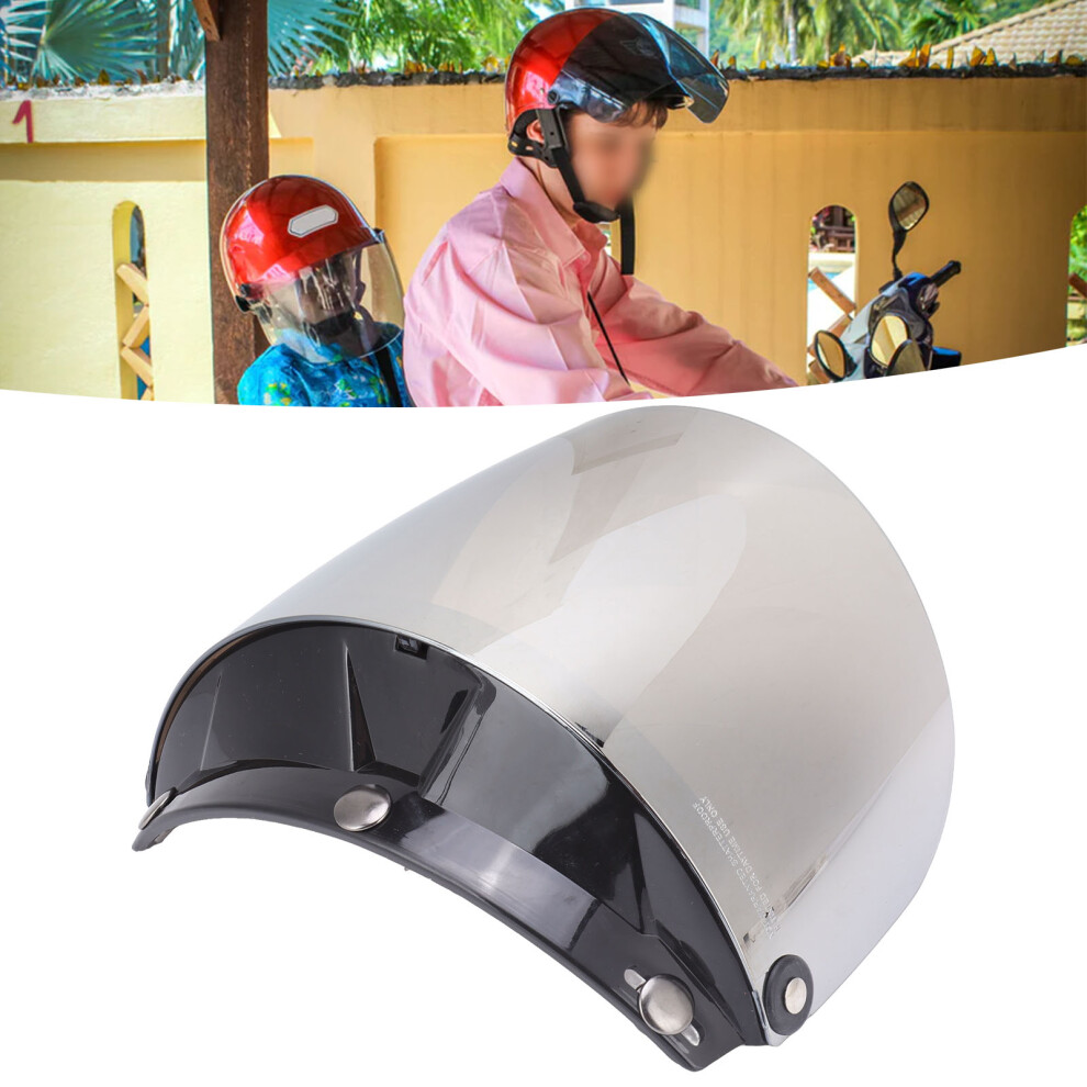 Durable Pc Motorcycle Helmet Lens With Uv And Clear View Silver 9491375243016