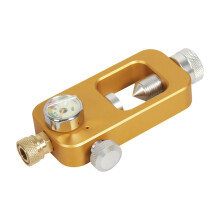 Diving Tank Refill Adapter For Scuba Fill Station Portable Large To Small Tanks With Pressure Gauge Gold No Hose