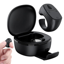 Wireless Remote Scroll Control 1.54 Inch Black Lightweight Non Slip Stand Zoom For Tablets Camera Selfie