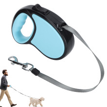 Retractable Dog Leash 5m/16.4ft with AntiSlip Handle for Small Medium Dogs Blue