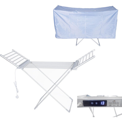 HOUSZY Foldable Electric Heated Clothes Airer