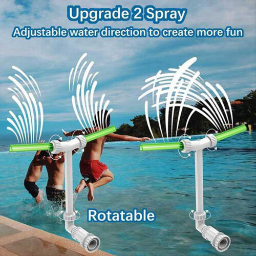 Swimming Pool Fountain Stand Pond Waterfall Fluore 2