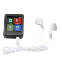 Lecteur MP3 Bluetooth 128Go Écran Tactile 1,8" Réduction de Bruit Noir