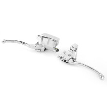 Hydraulic Clutch Brake Lever Assembly Silver for 1in Motorcycle Bar
