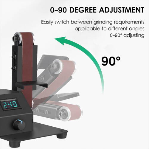 EU PLUG,350W Mini Belt Sander Electric Sanding Pol 2