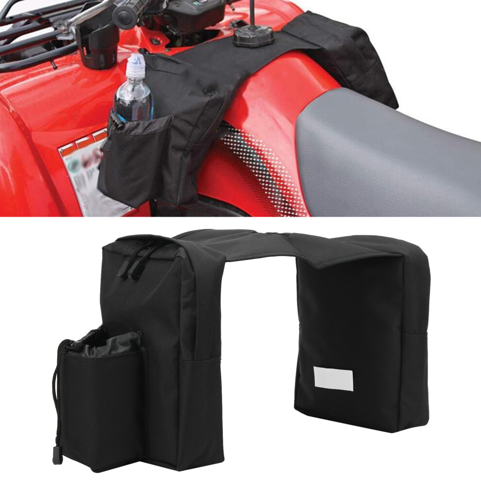 Durable Front Saddle Bag With Tank Cap Hole For Motorcycle & Atv 9381378987829