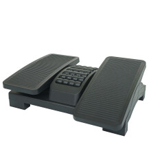 Repose-pieds MCW-M11, repose-pieds avec roulettes de massage Rouleau pour pieds Repose-pieds, inclinaison et hauteur réglables, plastique