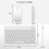 10 Inch Bluetooth Keyboard Rechargeable Ultra-Slim 7