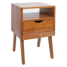 Nachttisch MCW-P16, Kommode Beistelltisch Nachtschrank Schrank, Schublade Fach 64x42x40cm