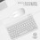 10 Inch Bluetooth Keyboard Rechargeable Ultra-Slim 4
