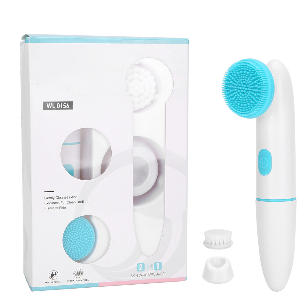 Dual-action Face Brush Facial Cleansing Brush With Removable Brush Head And High Frequency Vibration For Gentle Exfoliate And Improve Skin Tone