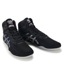 Men's Wrestling Shoes Breathable Lightweight Combat Training Shoes MMA Style Black Size 9 UK