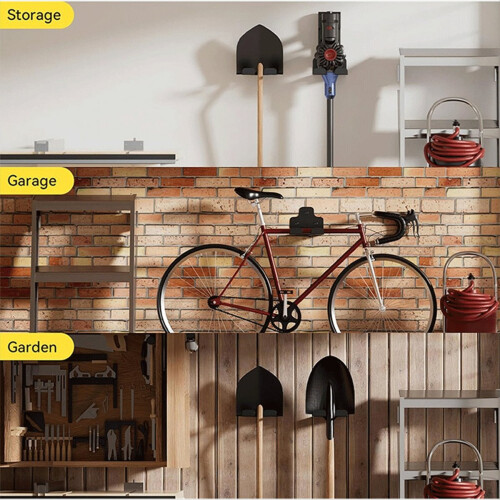 Garage Organizer Trimmer Rack, Tool Hanger Weed Wh 2