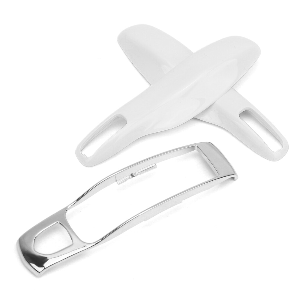 Elegant Key Fob Cover For 911 Panamera Macan Boxster White/Silver 8441378990272