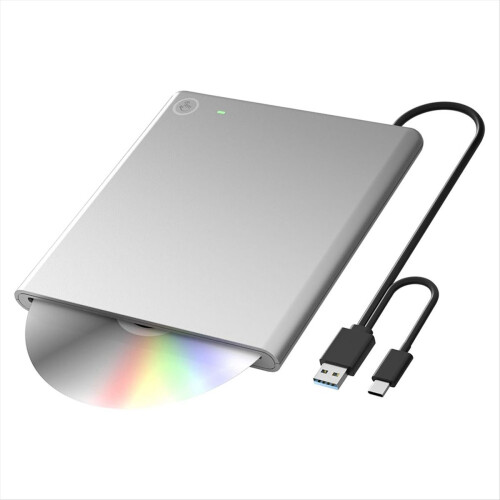 External DVD Drive for PC - Slot-in USB-C Super CD 2