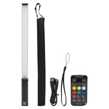 Portable Light Wand RGB Full-Color LED Light With Remote Control, Dimmable Color Temperature Handheld LED Light Stick High CRI For Creative Projects