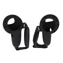 Siliconen beschermhoes met grip voor Oculus Quest-controllers, antislip en valbestendige zachte controllerhoes met verstelbare knokkelband voor