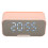 Mirror LED Display Bluetooth Speaker Alarm Clock With Dual Alarm Function Hands Free Calling Adjustable Display Brightness Noise Reduction Surround St 2