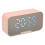 Mirror LED Display Bluetooth Speaker Alarm Clock With Dual Alarm Function Hands Free Calling Adjustable Display Brightness Noise Reduction Surround St 4
