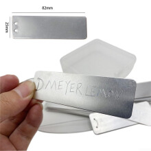 Double Sided Metal Plant Labels Waterproof Aluminum Garden Tags with Hanging Wire for Long Lasting Marking