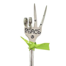 5 X 15cm Metal Garden Markers Plant Labels DIY Decorative Sign