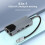 4-in-1 USB C HUB Adapter Docking Station with Dual 2
