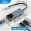 4-in-1 USB C HUB Adapter Docking Station with Dual 9
