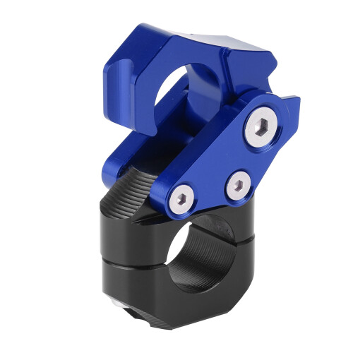 Universal Foldable Handlebar Hook for Motorcycle 0.86in CNC Aluminum Blue 1