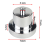 4Pcs Car Jack Pad Lift Point Adapter Aluminium for 3