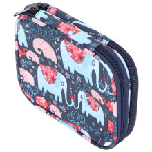 Large Capacity Crochet Bag Double Zipper Wall-Hanging Design
