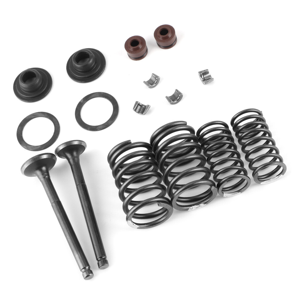 16Pcs Engine Valve Spring Kit For Gy6 50-150Cc - Polished Metal Finish 8351378998843