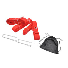 Beach Volleyball Boundary Lines with Ground Stakes, Durable Outdoor Court Marker Kit