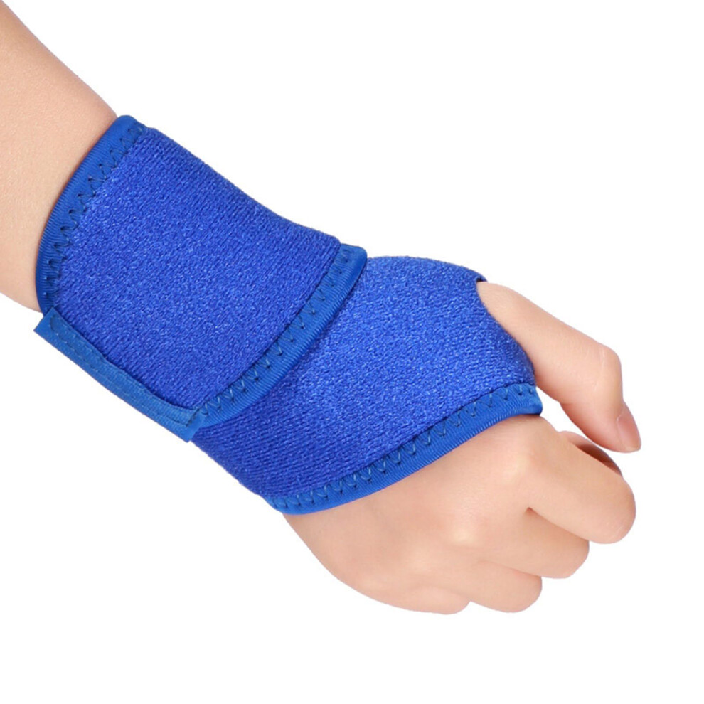 2 Pieces Adjustable Wrist Brace and Thumb Support for Gym Workout with Breathable Elastic Fabric