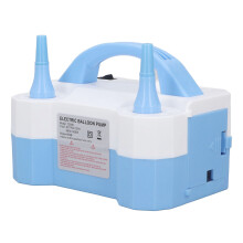 Tragbarer blauer elektrischer Ballonpumpe 600W mit Doppel-Düse, Inflatorkompressor, EU-Stecker