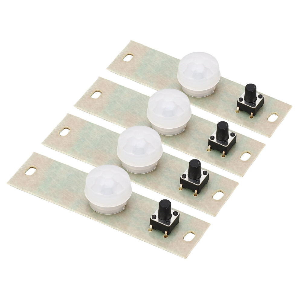 Solar Lamp Circuit Board 4Pcs Infrared Body Induction Controller Module 3.7V 3691379002787