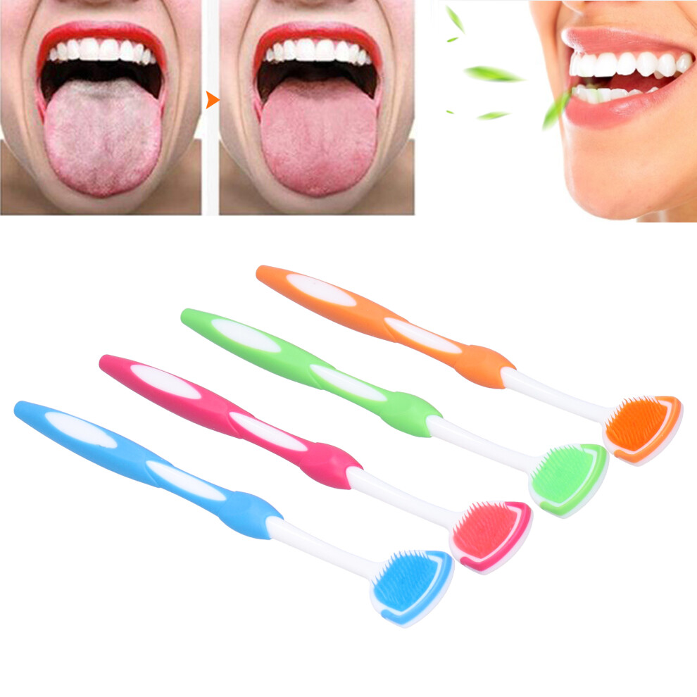 Portable Oral Hygiene Tongue Scraper Plastic Fresh Breath Travel Friendly Tool