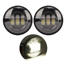 2Pcs 4.5" 30W White LED Fog Lights IP67 Waterproof for Motorcycle