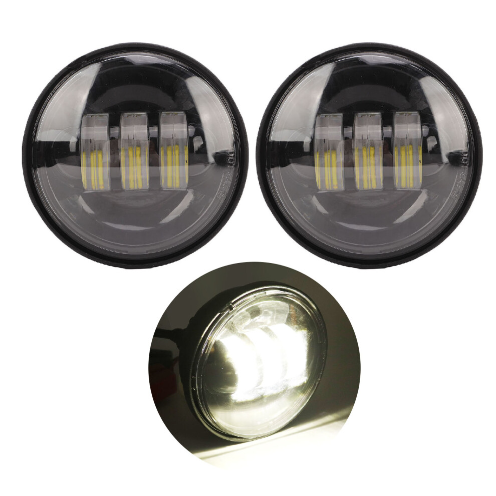 2Pcs 4.5" 30W Led Fog Lights Ip67 Waterproof For Motorcycle White 7621379003428