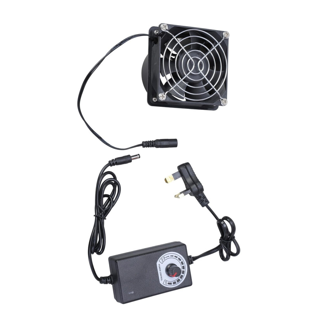 Adjustable Speed Inline Duct Fan 80Mm Ventilation Exhaust For Kitchen Grow Tent Basement Low Noise 9094768793251