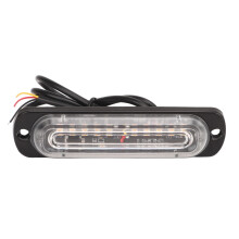 12V/24V 36W Side Warning Light, Single Row 10 LED for Trucks & SUVs