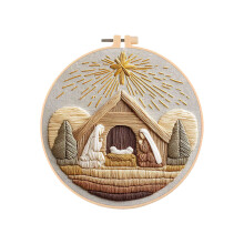 Borduurstartset voor festivalvakantiecadeau Kerstmis-5