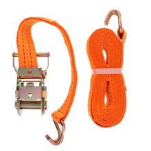 38mm Durable Steel Frame Cargo Strap, 2-5m Orange Tensioner