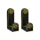 Pack de 2 crochets rétro à faible encombrement pour-bronze noir 1